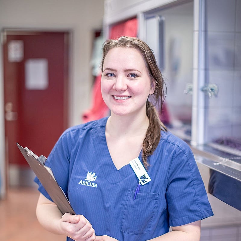 Foto av Anna-Sofia Taipale, Djurvårdare nivå III