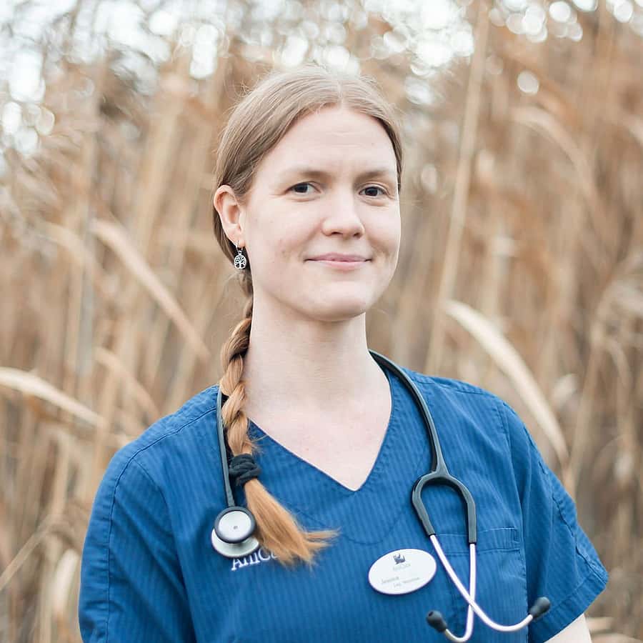 Jessica, legitimerad veterinär.