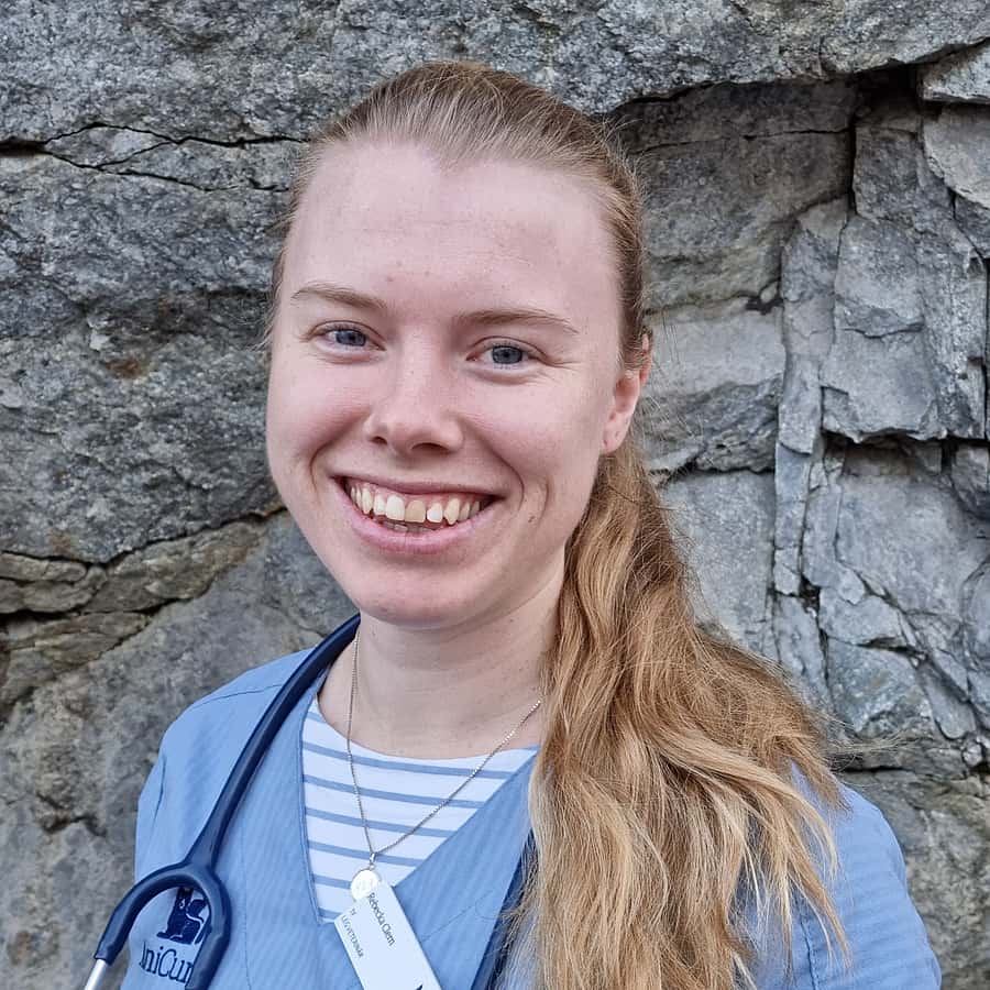 Rebecka, legitimerad veterinär.