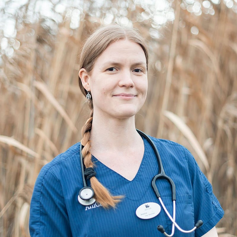 Jessica, legitimerad veterinär.