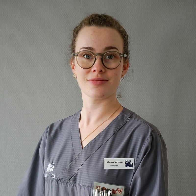 Foto av Ellen Andersson, Djurvårdare